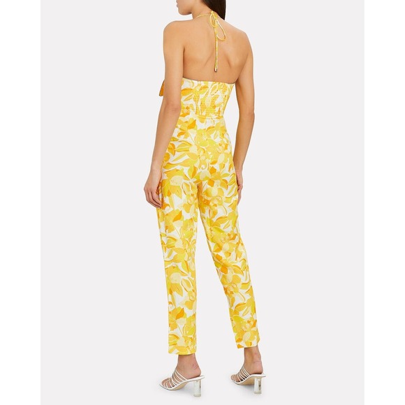 Yellow Floral Jumpsuit - Picture 11 of 16